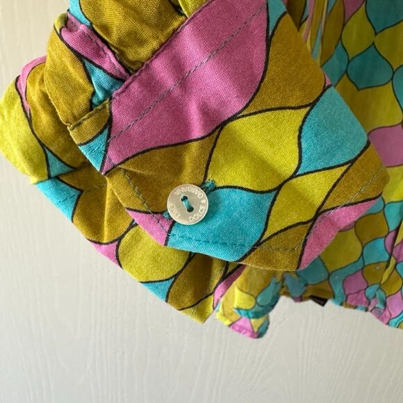 Dolce Gabbana Vintage 70s Funky Disco Long Sleeve Button Down Italy Mens 40 - Picture 9 of 11